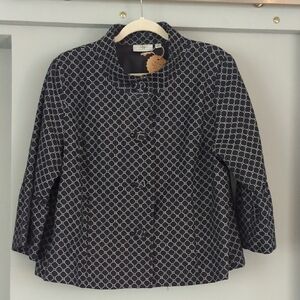 Studio Works Geometric Black and White Jacket